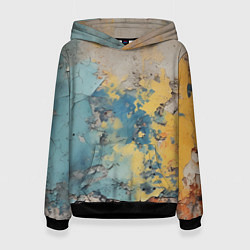 Женская толстовка Гранжевая стена с краской