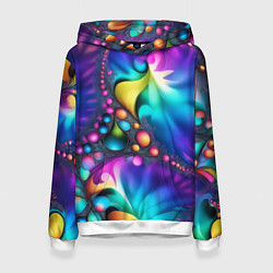 Женская толстовка Розово синий фрактал