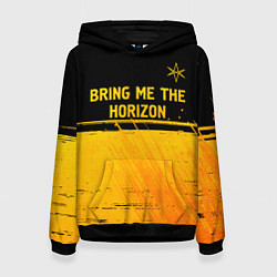 Женская толстовка Bring Me the Horizon - gold gradient посередине