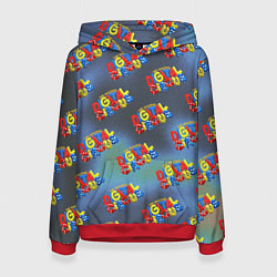 Женская толстовка The amazing digital circus pattern