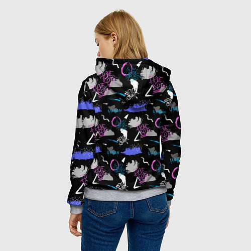 Женская толстовка Urban / 3D-Меланж – фото 4