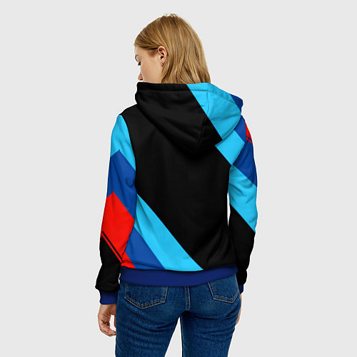 Женская толстовка BMW line / 3D-Синий – фото 4