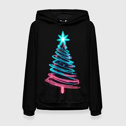 Женская толстовка Неоновая ёлка