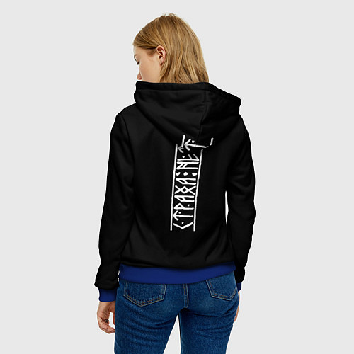 Женская толстовка Верность традициям - страха нет / 3D-Синий – фото 4