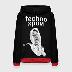 Женская толстовка Techno храм страсть