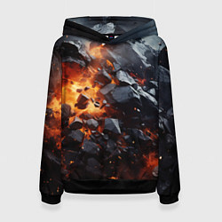 Женская толстовка Взрыв камней и плит