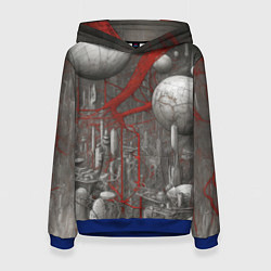 Женская толстовка Биотехнический городской пейзаж