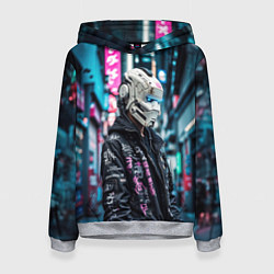 Женская толстовка Тинейджер в кибернетическом шлеме