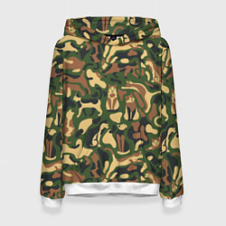 Женская толстовка Коты и кошки - камуфляж