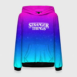 Женская толстовка Stranger Things gradient colors