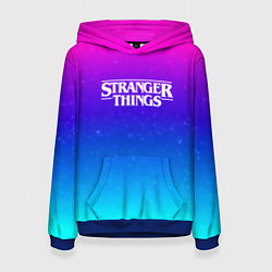 Женская толстовка Stranger Things gradient colors