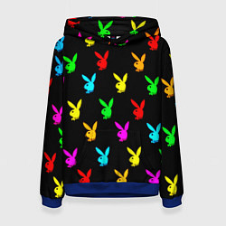 Женская толстовка Playboy pattern неон