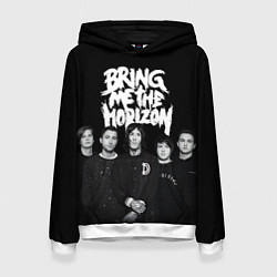 Толстовка-худи женская Bring me the horizon - group, цвет: 3D-белый