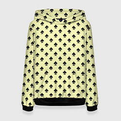 Женская толстовка Пиковая масть светло-жёлтый