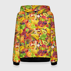 Женская толстовка Экзотические фрукты и ягоды