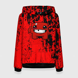 Женская толстовка Super Meat Boy краски