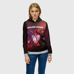 Толстовка-худи женская Hackney diamonds - Rolling Stones, цвет: 3D-меланж — фото 2