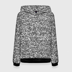 Женская толстовка Узор серого вязанного трикотажа меланж