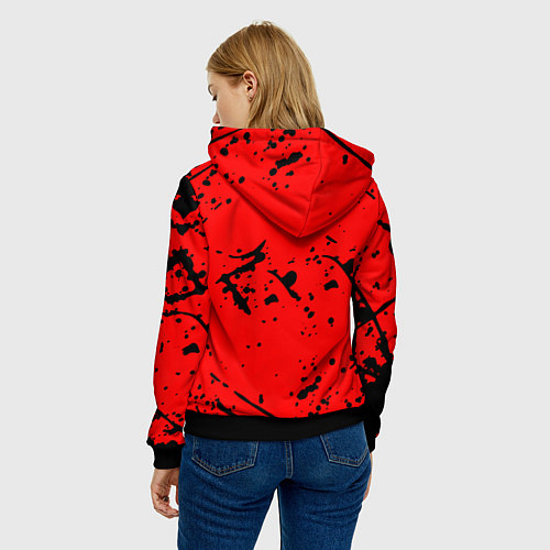 Женская толстовка Counter strike смерть логотип команды стикер / 3D-Черный – фото 4