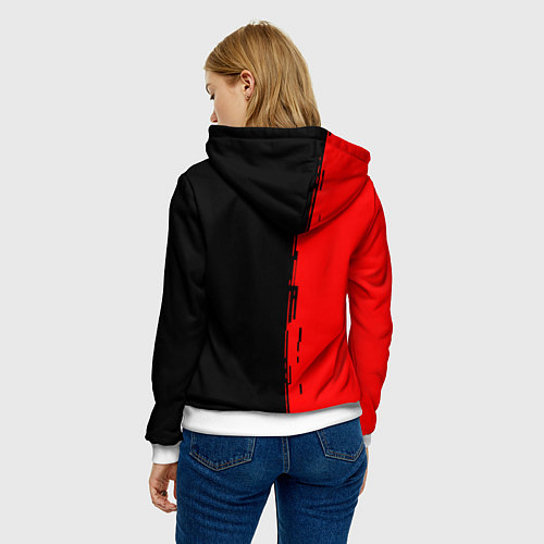 Женская толстовка Алиса рок группа краски альбом / 3D-Белый – фото 4