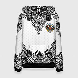 Женская толстовка Имперский узор Россия герб патриотизм