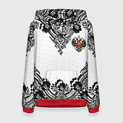 Женская толстовка Имперский узор Россия герб патриотизм