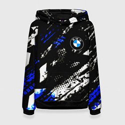 Женская толстовка BMW stripes color auto sport