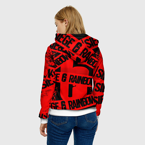 Женская толстовка Rainbox six краски / 3D-Белый – фото 4