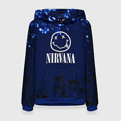 Женская толстовка Nirvana рок краски