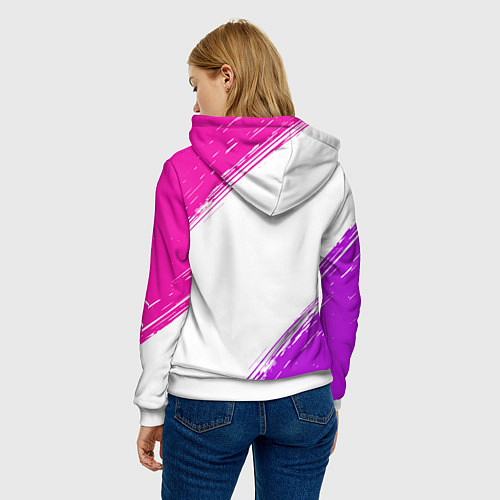 Женская толстовка Умная, красивая и классная: Алиса / 3D-Белый – фото 4