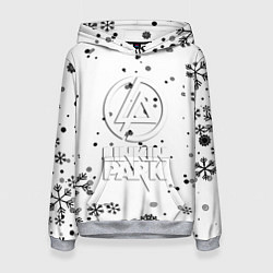 Женская толстовка Linkin park текстура зима рок