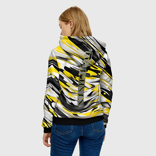 Женская толстовка Жизнерадостность / 3D-Черный – фото 4