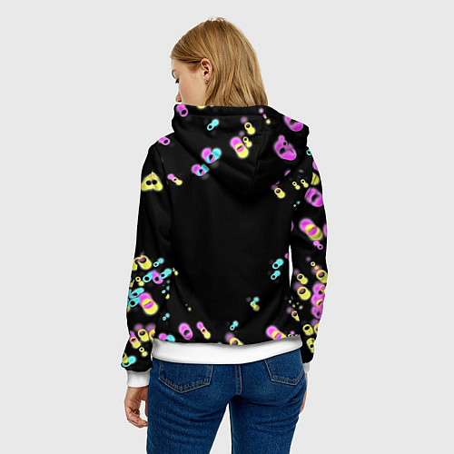 Женская толстовка Rocket League game / 3D-Белый – фото 4