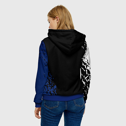 Женская толстовка Bully game краски рокстар / 3D-Синий – фото 4