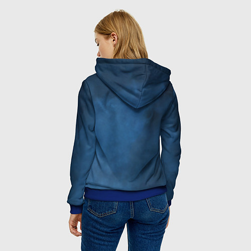 Женская толстовка Song Jin-Woo and Igris / 3D-Синий – фото 4