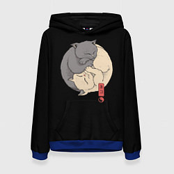 Женская толстовка Кошки - инь и ян