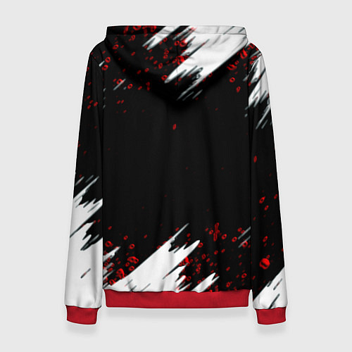 Женская толстовка Horizon zero dawn краски / 3D-Красный – фото 2