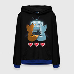 Женская толстовка Лисья геймерская любовь