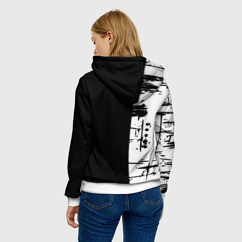 Женская толстовка Silent hill краски текстура гейм / 3D-Белый – фото 4