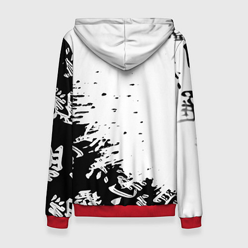 Женская толстовка Ghost of Tsushima текстура samurai / 3D-Красный – фото 2