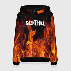 Толстовка-худи женская Silent hill огонь, цвет: 3D-черный
