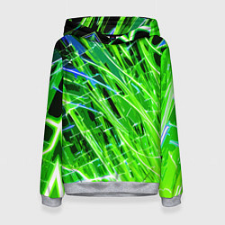 Женская толстовка Зелёные энергетические линии