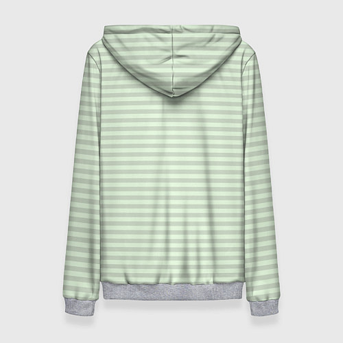 Женская толстовка Светлый мятный в полоску / 3D-Меланж – фото 2