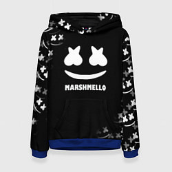 Женская толстовка Marshmello белое лого