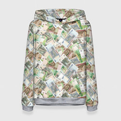 Женская толстовка Российские денежные купюры