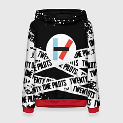 Женская толстовка Twenty one pilots stripes steel