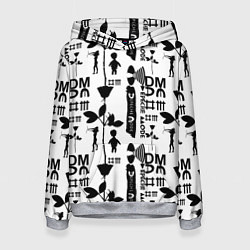 Толстовка-худи женская Depeche Mode DM music, цвет: 3D-меланж