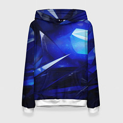 Женская толстовка Black and blue abstract background sport style