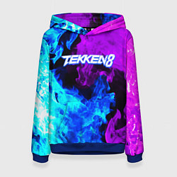 Женская толстовка Tekken 8 неоновый огонь
