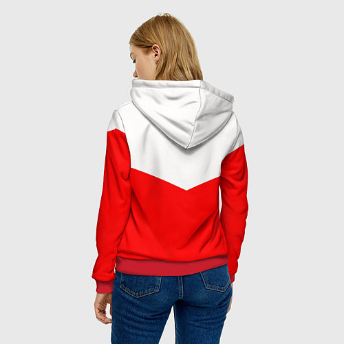 Женская толстовка Tekken текстура файтинг япония / 3D-Красный – фото 4